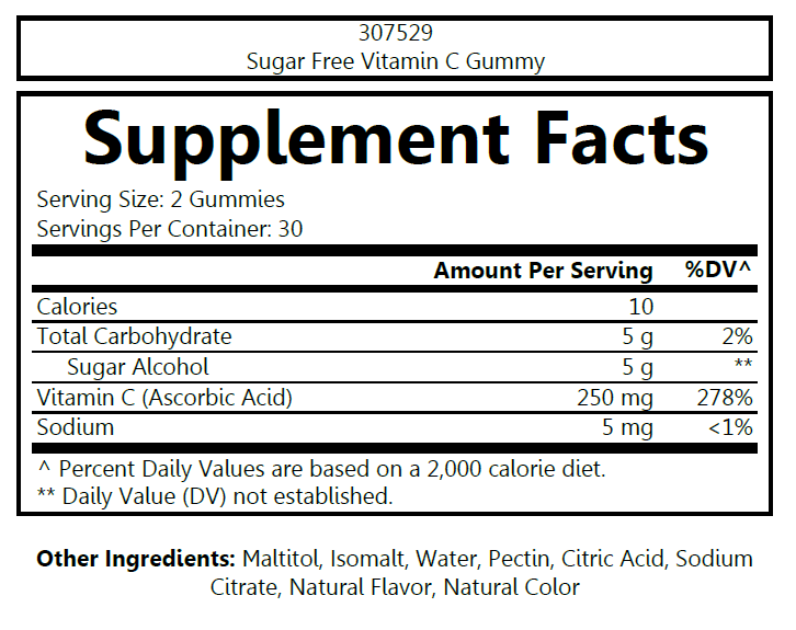 6078 - Sugar Free Vitamin C 125 Mg