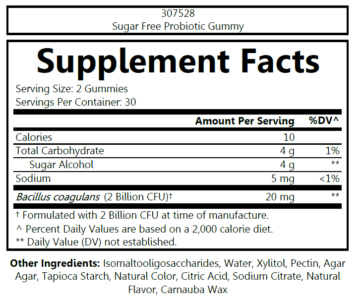 6006 - Sugar Free Probiotic 1 Billion CFU