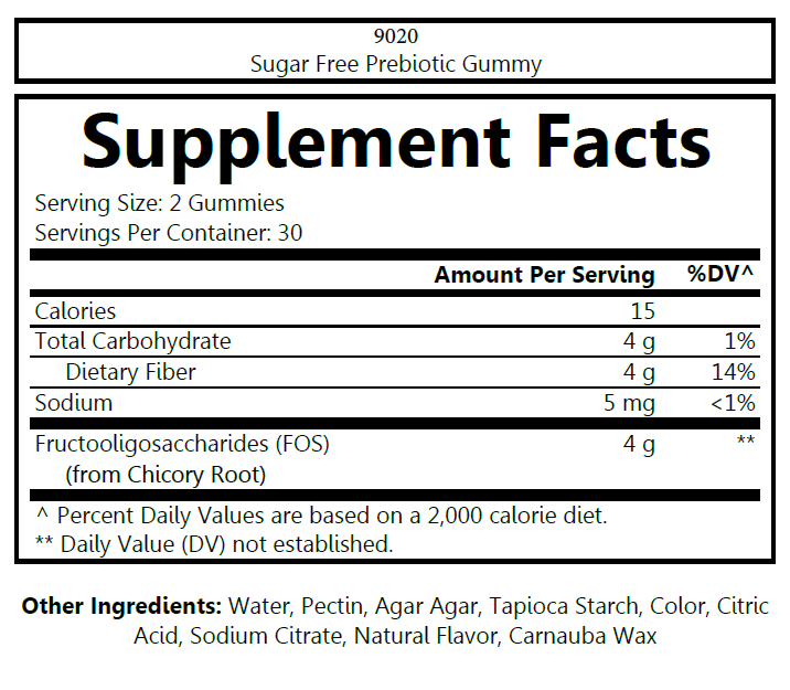 9020 - Sugar Free Prebiotic