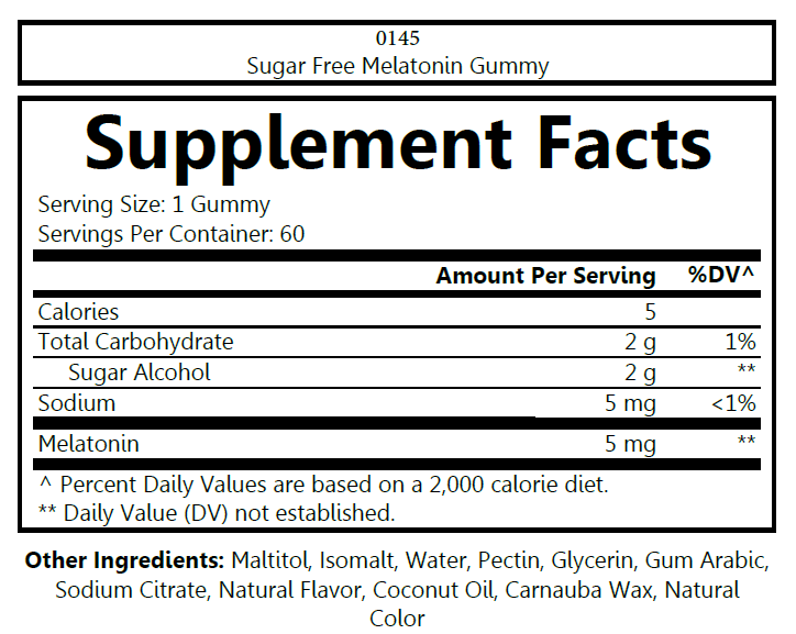 0145 - Sugar Free Melatonin